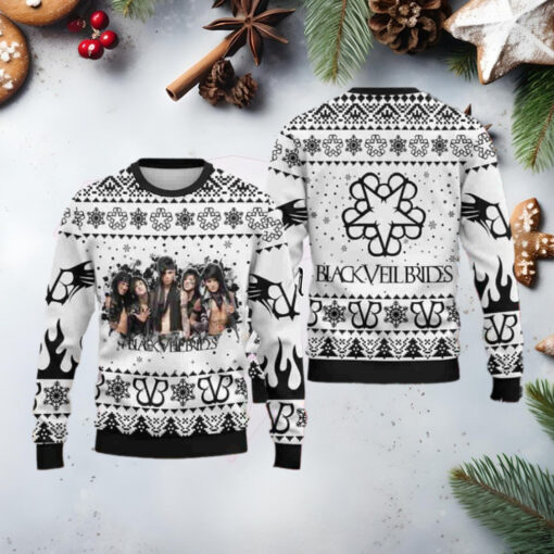 Black Veil Brides Christmas Sweater Chirstmas Gifts 2024 Xmas For Family And Friends Ugly Sweater