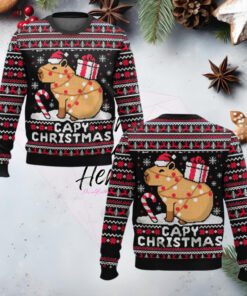 Capybara Capy Christmas Ugly Christmas Sweater