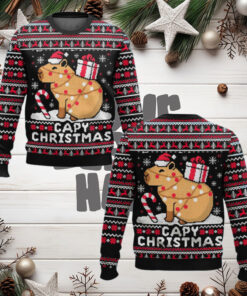 Capybara Capy Christmas Ugly Christmas Sweater