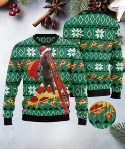 Cat Pizza Ugly Christmas Sweater