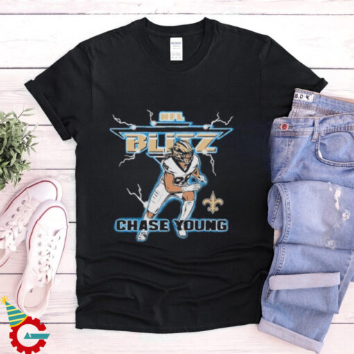 Chase Young NFL Blitz New Orleans Saints T Shirts