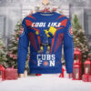 Chicago Cubs Ugly Sweater With Grinch Holding Cubs Baseball