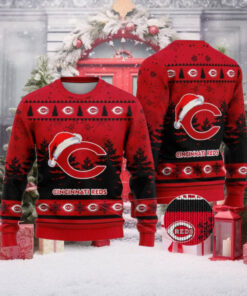 Cincinnati Reds Christmas Holiday 2024 Sweater