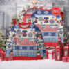 Classic Blue And Red Phillies Snowflake Christmas Sweater