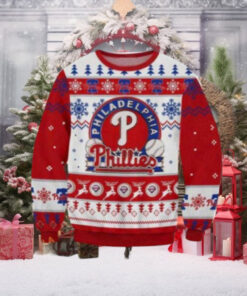 Classic Red And Blue Philadelphia Phillies Ugly Sweater