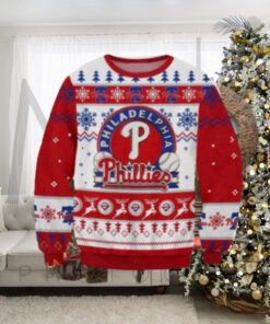 Classic Red And Blue Philadelphia Phillies Ugly Sweater