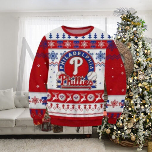 Classic Red And Blue Philadelphia Phillies Ugly Sweater