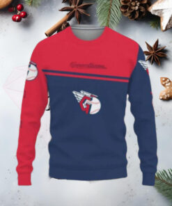 Cleveland Guardians Baseball Logo Ugly Christmas Sweater