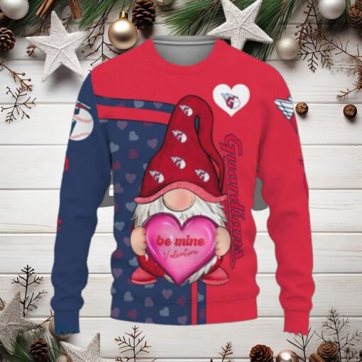 Cleveland Guardians Gnome Be Mine Valentine Ugly Sweater