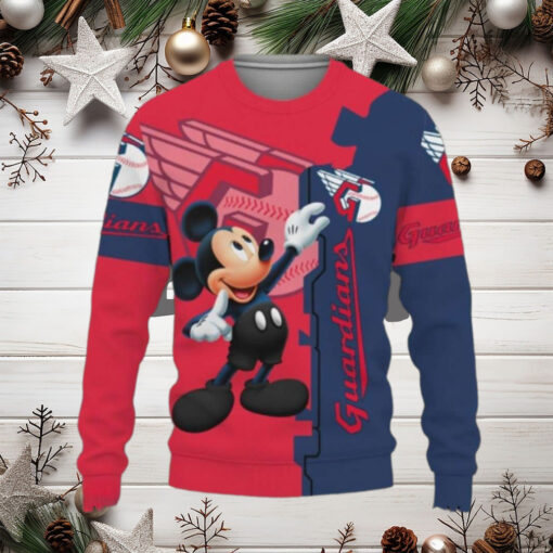 Cleveland Guardians Mickey Mouse Ugly Christmas Sweater