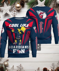 Cool Like Bart Simpson Guardians Fan Dabbing Ugly Christmas Sweater