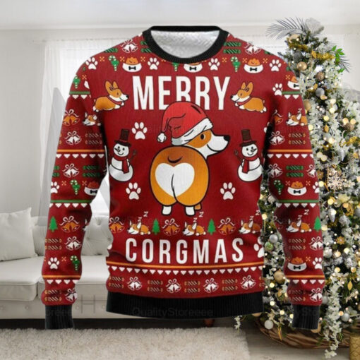 Corgi Merry Corgmas Ugly Christmas Sweater