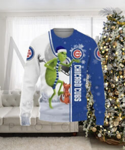 Cubs Ugly Christmas Sweater Grinch And Max Winter Design