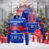 Chicago Cubs Ugly Sweater Customizable Festive Ho Ho Ho Design