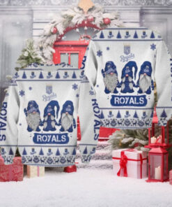 Cute Gnome Trio Kansas City Royals Ugly Christmas Sweater