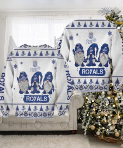 Cute Gnome Trio Kansas City Royals Ugly Christmas Sweater