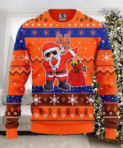 Dabbing Santa New York Mets Ugly Christmas Sweater