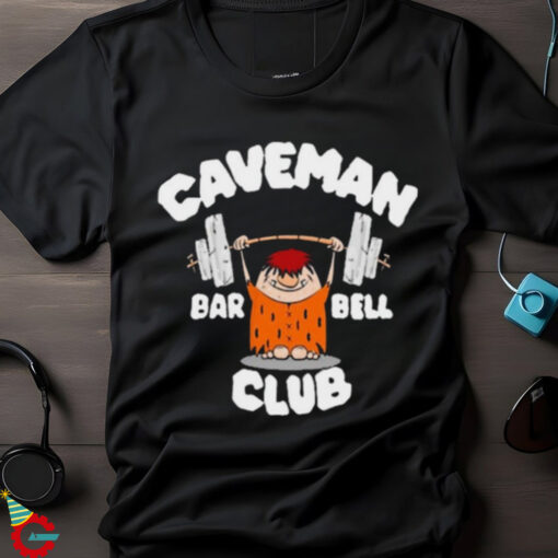 David Montgomery Caveman Club Bar Bell Painting t shirt