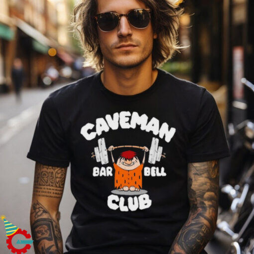 David Montgomery Caveman Club Bar Bell Painting t shirt