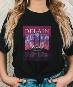 Delain North American Headline Tour 2025 With Xandria Shirt