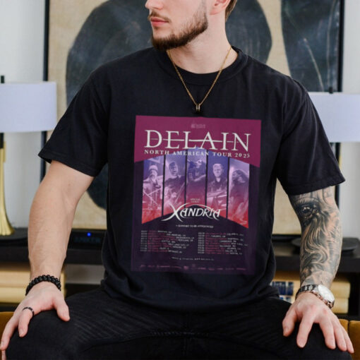 Delain North American Headline Tour 2025 With Xandria Shirt