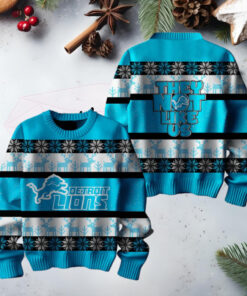 Detroit Lions They Not Like Us Ugly Christmas Sweater