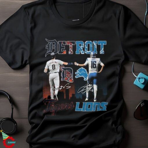 Detroit Lions x Detroit Tigers Signature Unisex T Shirt