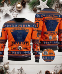 Detroit Tigers 1894 Vintage Baseball Ugly Christmas Sweater