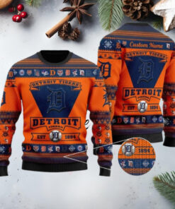 Detroit Tigers 1894 Vintage Baseball Ugly Christmas Sweater