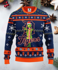 Detroit Tigers Grinch Christmas Ugly Christmas Sweater