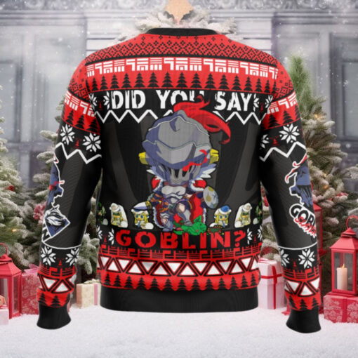 Did You Say Goblin Goblin Slayer Ugly Christmas Sweater