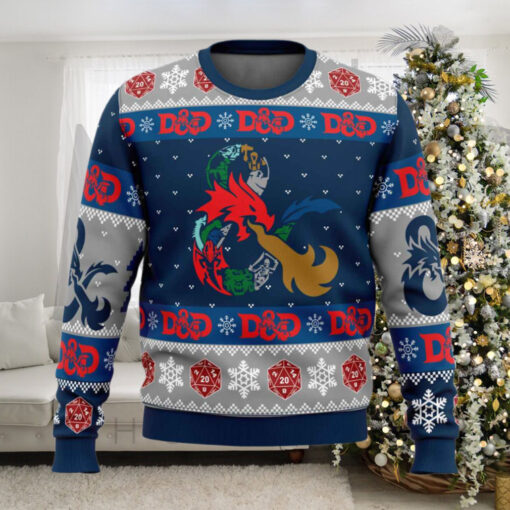 Dungeons and Dragons Ugly Christmas Sweater