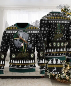 Elephant Mascot Oakland Athletics Ugly Christmas Sweater