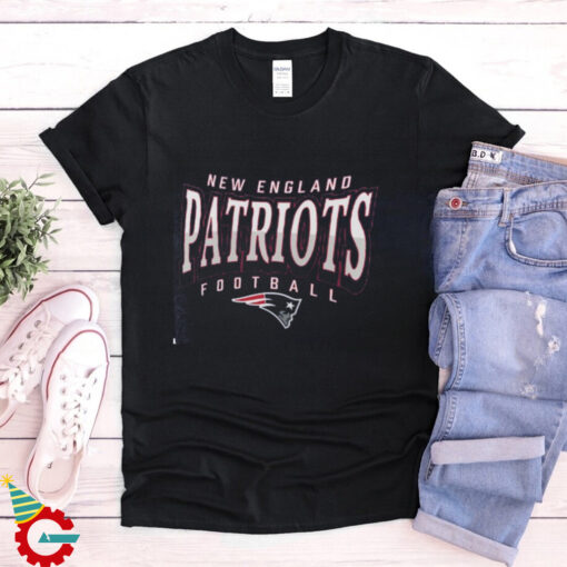 England Patriots Fanatics Heather Navy Divided Warp Tri Blend T Shirt