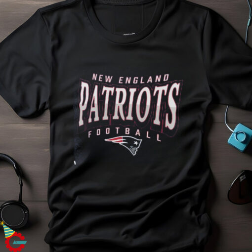 England Patriots Fanatics Heather Navy Divided Warp Tri Blend T Shirt