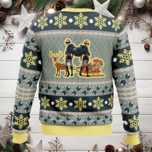 Eren Levi Attack on Titan Ugly Christmas Sweater