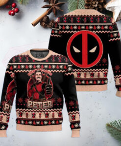 Everyone Loves Petter Deadpool and Wolverine Chirstmas Gifts 2024 Xmas For Family And Friends Ugly Sweater