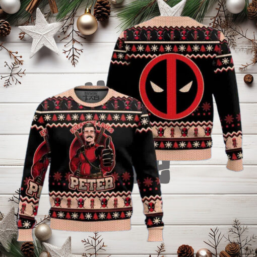 Everyone Loves Petter Deadpool and Wolverine Chirstmas Gifts 2024 Xmas For Family And Friends Ugly Sweater