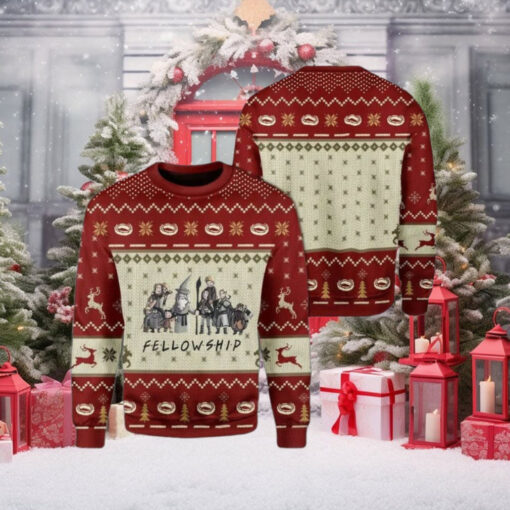 Fellowship Lord Of The Ring Ugly Christmas Sweater