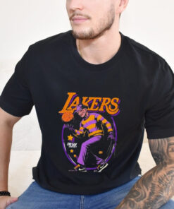 Freddy Krueger x NBA Los Angeles Lakers Graphic 2024 t shirt