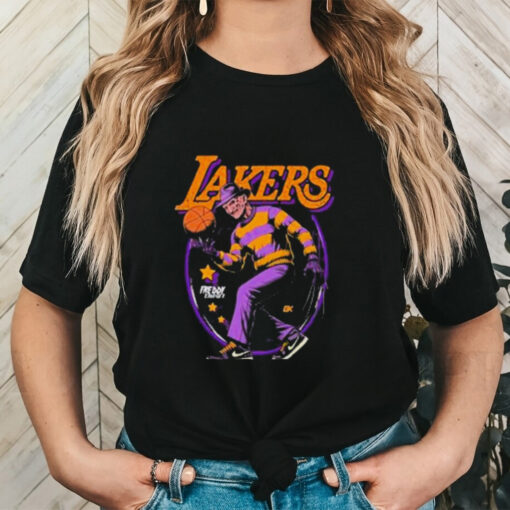 Freddy Krueger x NBA Los Angeles Lakers Graphic 2024 t shirt