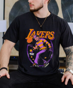 Freddy Krueger x NBA Los Angeles Lakers Graphic 2024 t shirt