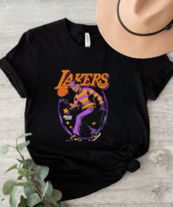 Freddy Krueger x NBA Los Angeles Lakers Graphic 2024 t shirt