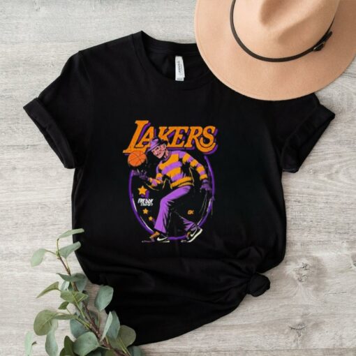 Freddy Krueger x NBA Los Angeles Lakers Graphic 2024 t shirt