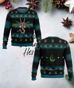 Free Hugs Alien Facehugger Ugly Christmas Sweater