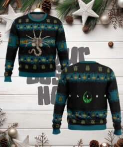 Free Hugs Alien Facehugger Ugly Christmas Sweater