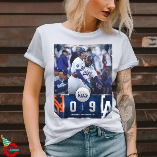 Game 1 Los Angeles Dodge 9 0 New York Mets MLB 2024 NLCS Final Score t shirt