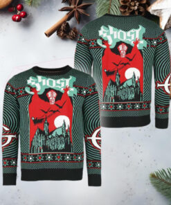 Ghost Band Bravado Nameless Ghouls Papa Emeritus Gift For Fans Ugly Christmas Sweater Gift For Holiday