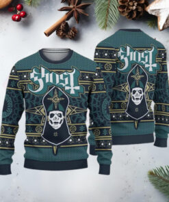 Ghost Band Sweater Papa Emeritus Skull Design Gothic Ugly Christmas Sweater Gift For Holiday