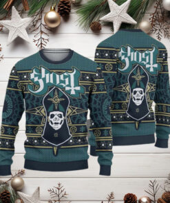 Ghost Band Sweater Papa Emeritus Skull Design Gothic Ugly Christmas Sweater Gift For Holiday